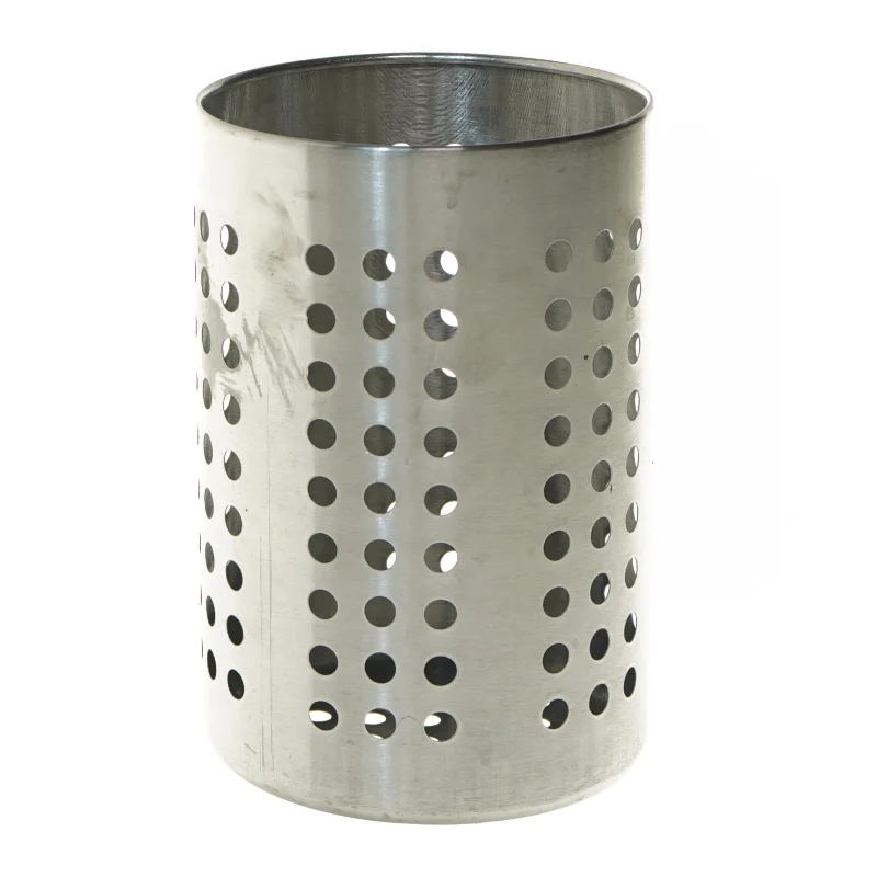 Rustfrit stål bestikholder fra IKEA (str. Ø 12 cm længde 18 cm)