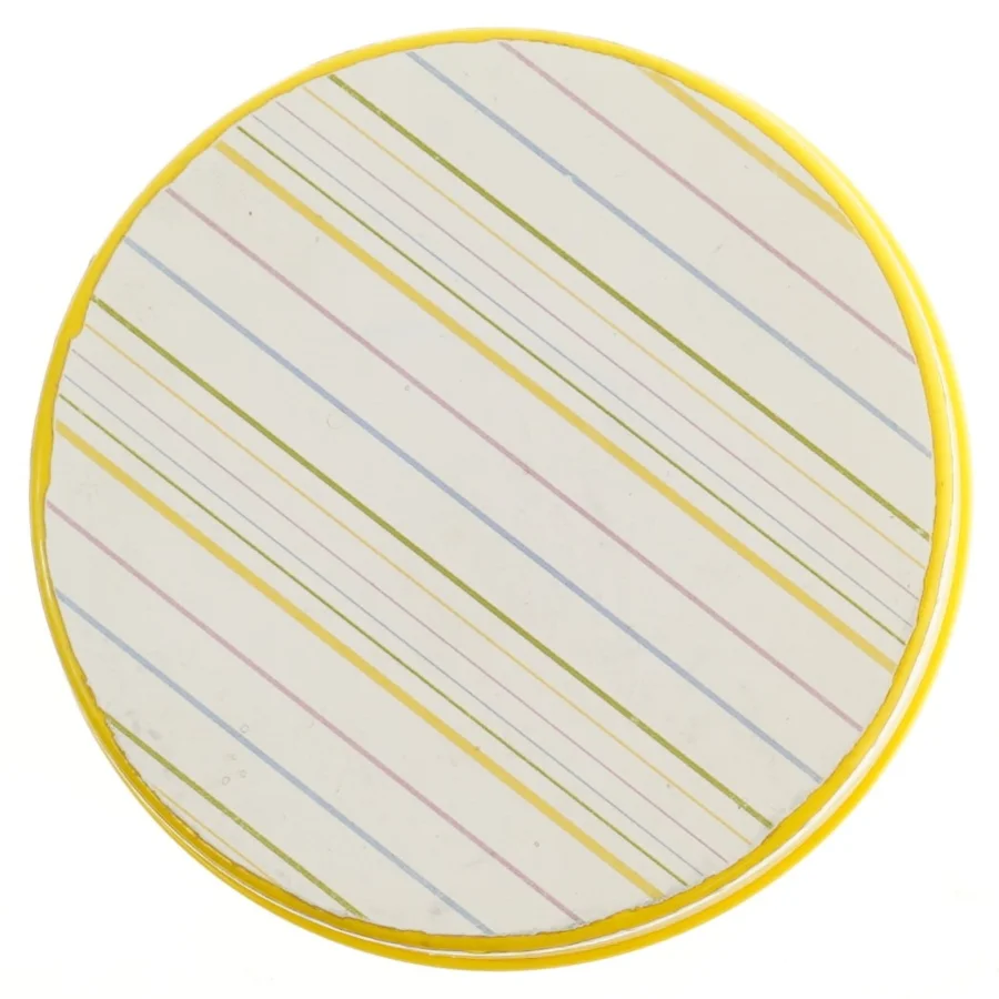 Rund opbevaringskasse med låg (str. 19x8 cm)