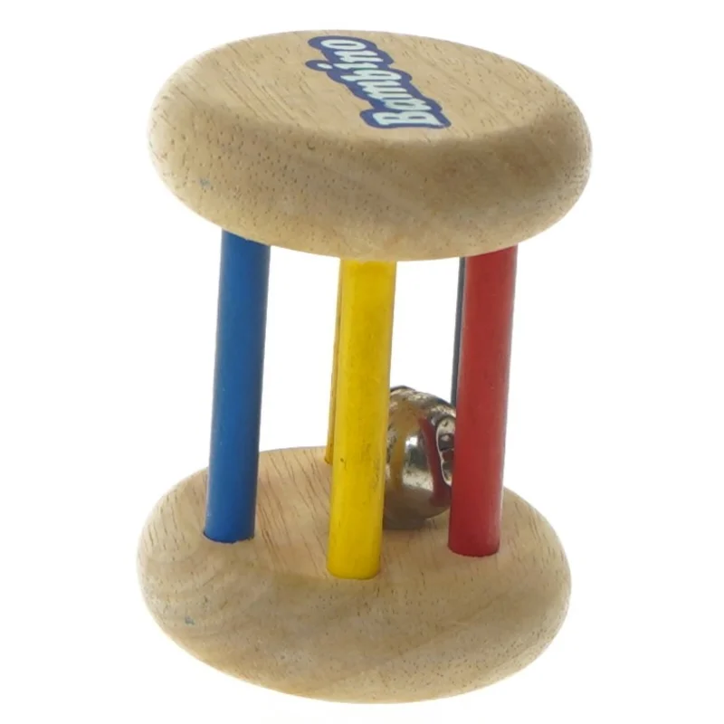 Træ rangle med klokke fra Bambino (str. 9x7 cm)