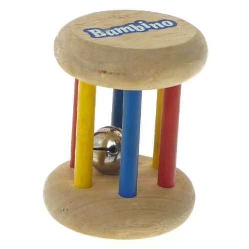 Træ rangle med klokke fra Bambino (str. 9x7 cm)
