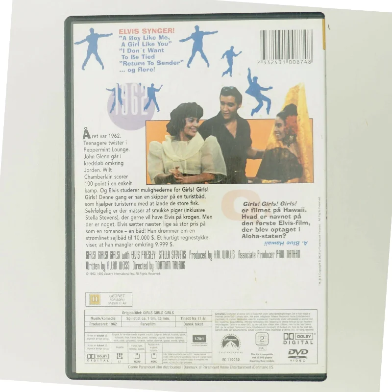 Girls! Girls! Girls! med Elvis Presley (DVD)