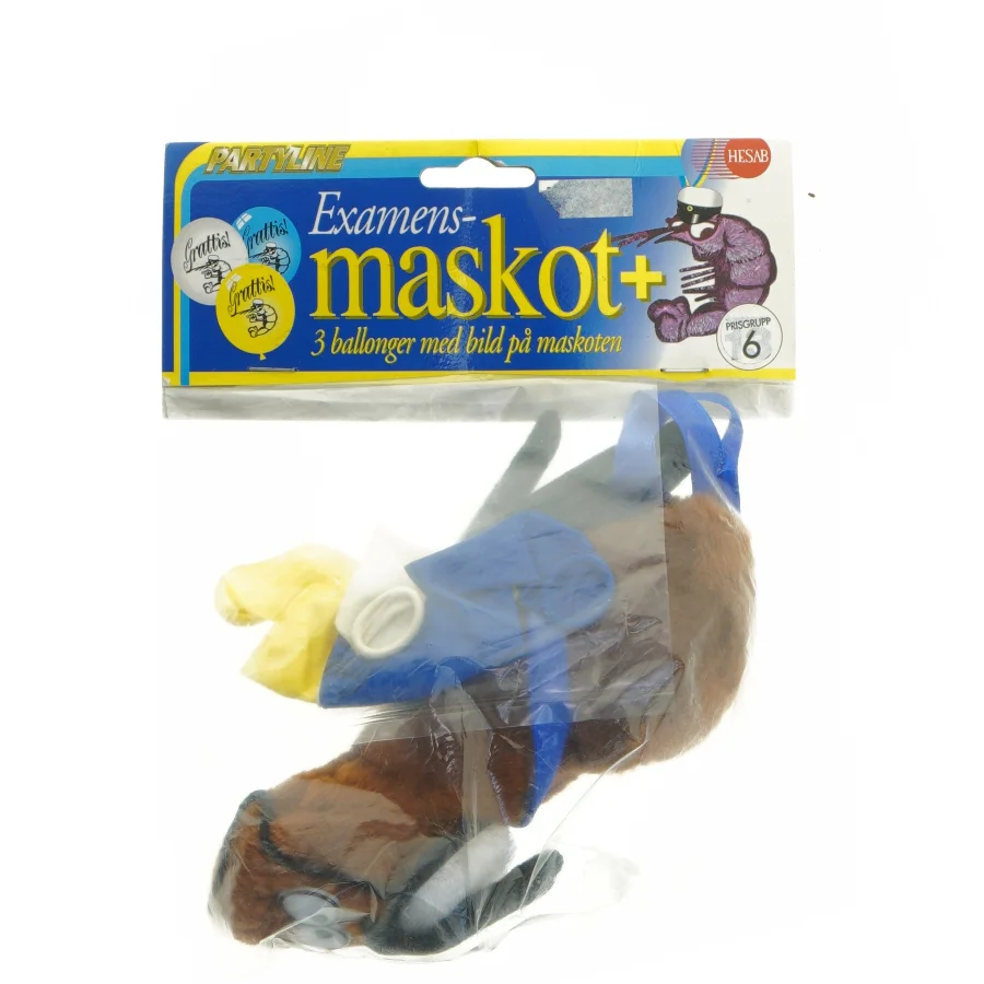 Partyline examensmaskot med balloner fra Partyline (str. 17x7 cm)