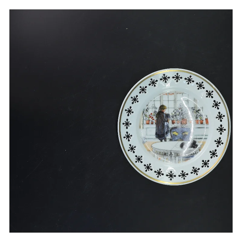 Limited Edition Carl Larsson Dekorationstallerken fra B&G (str. Ø 22 cm)