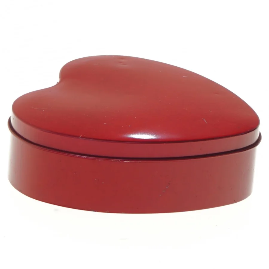 Børnememo-spil i hjerteformet æske (str. 5x5 cm)