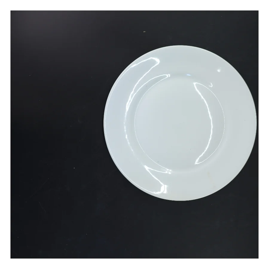 Hvid tallerken Ø 26 cm (str. Ø 26 cm)