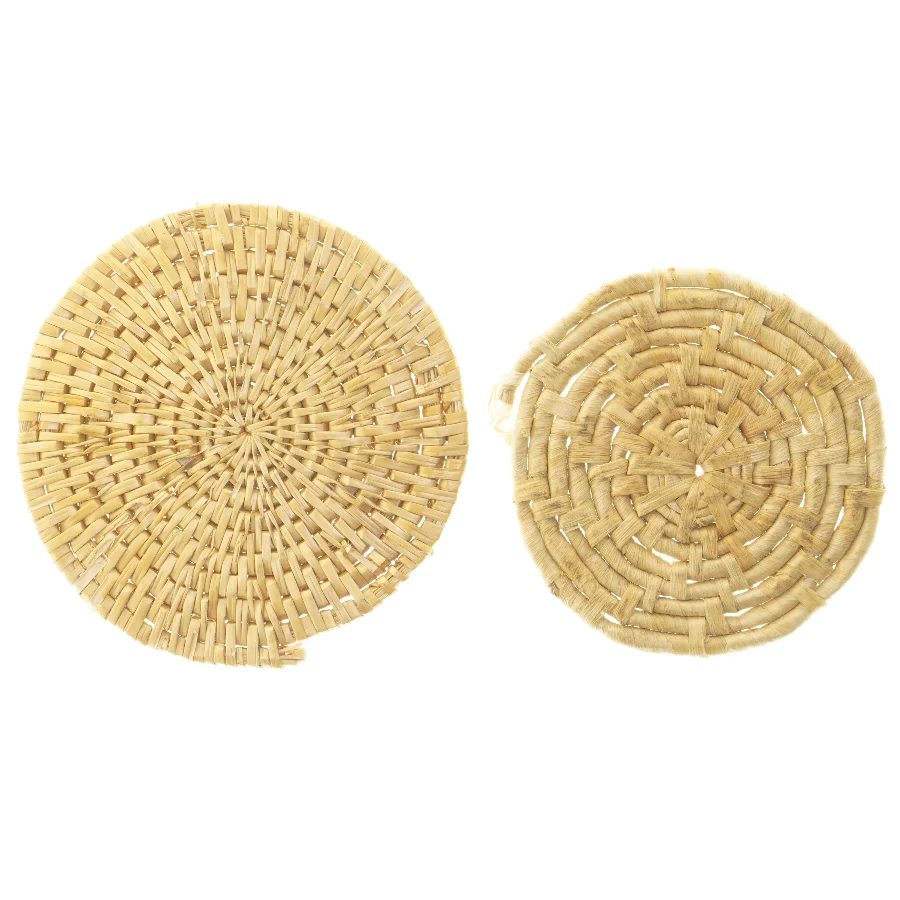 Flettede bordskånere (str. Ø 21 & 17,5 cm)