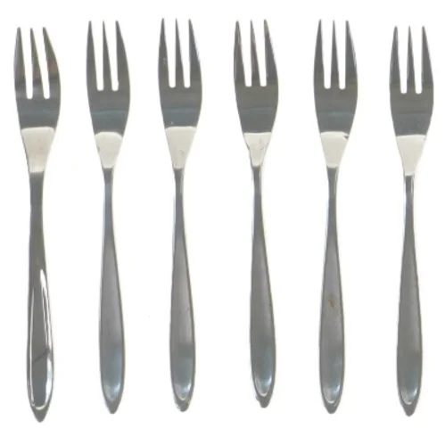 Sæt med 6 dessertgafler fra Bjerregaard (str. 6 styk, 15 cm)