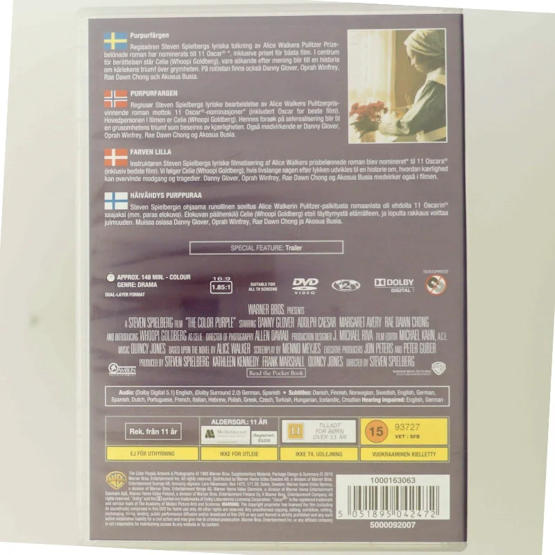 DVD 'The Color Purple' fra Warner Bros.