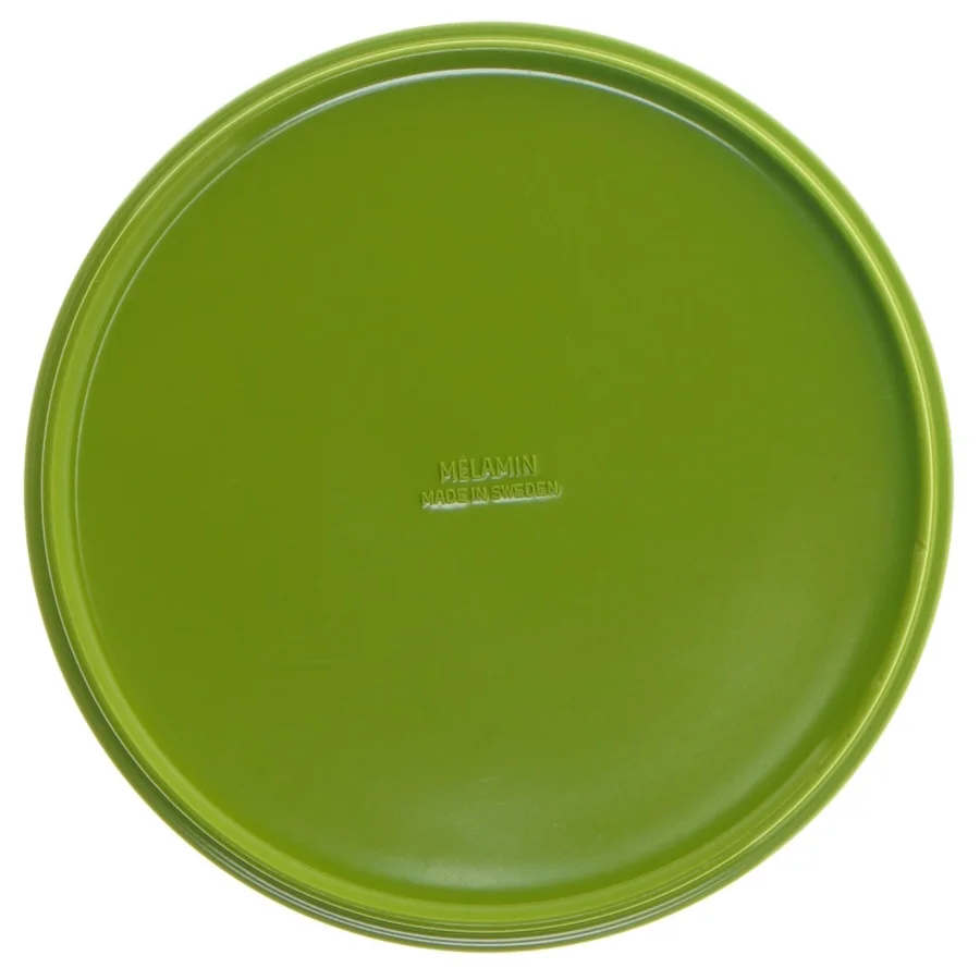 Grønt melamin fad fra Melamin (str. Ø 12,5 cm)