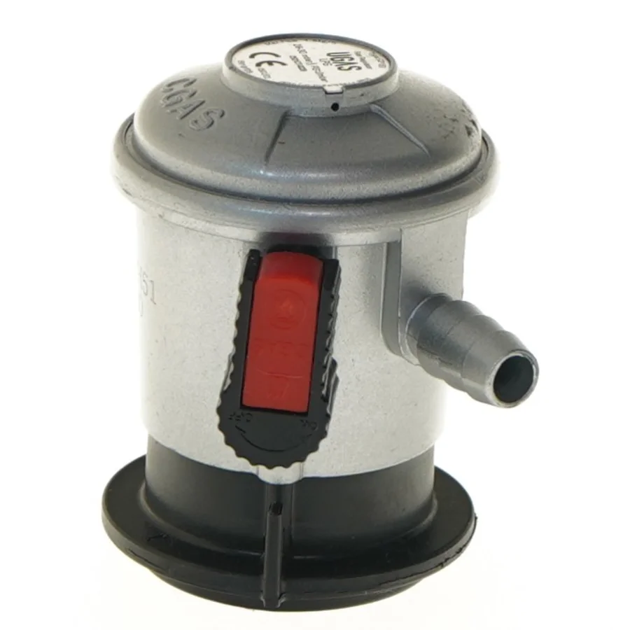 Gasregulator med slangeforbindelse (str. 9 cm)