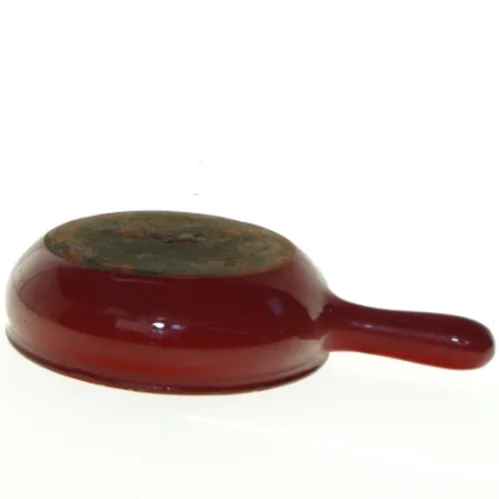 Vintage Rød Stegepande (str. Ø 14 cm)