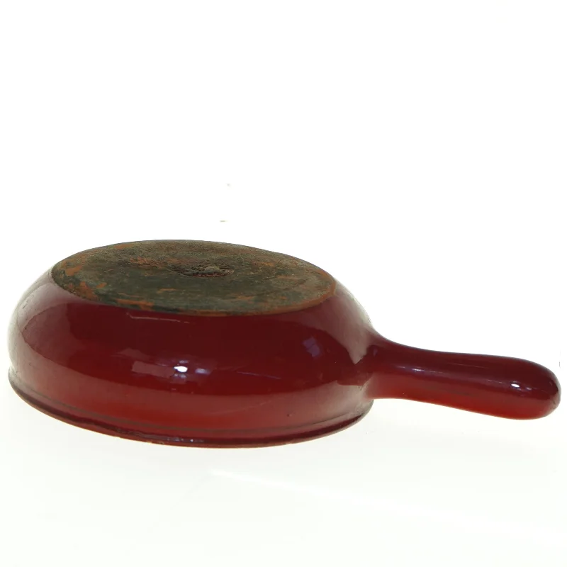 Vintage Rød Stegepande (str. Ø 14 cm)