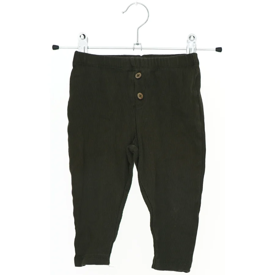Børnefløjsbukser i olivenfarve fra VRS (str. 80)