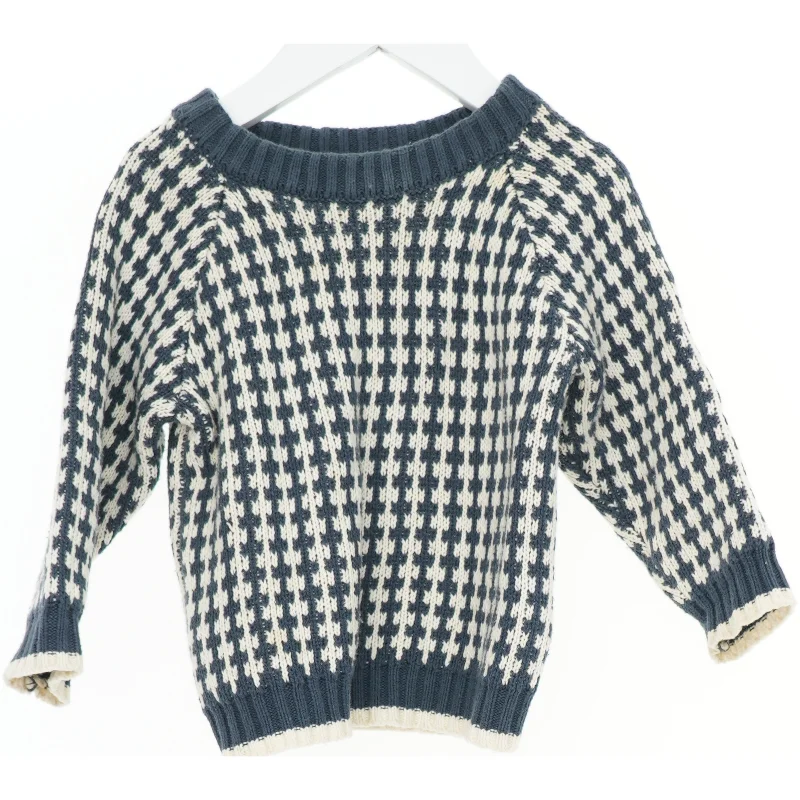 Strikket sweatshirt med mønster fra Name It (str. 86)