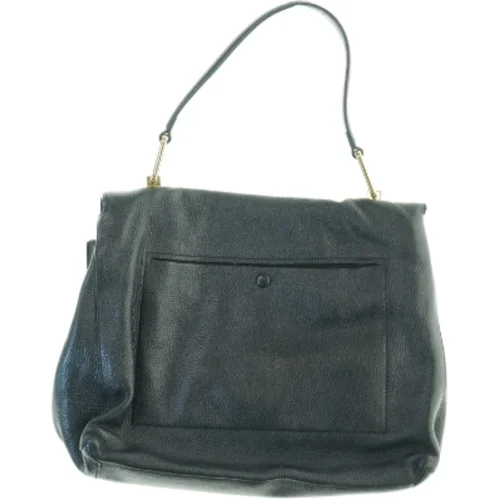 Liya Sort skuldertaske i læder fra Coccinelle (str. 35 x 32 cm)