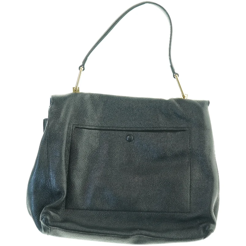 Liya Sort skuldertaske i læder fra Coccinelle (str. 35 x 32 cm)