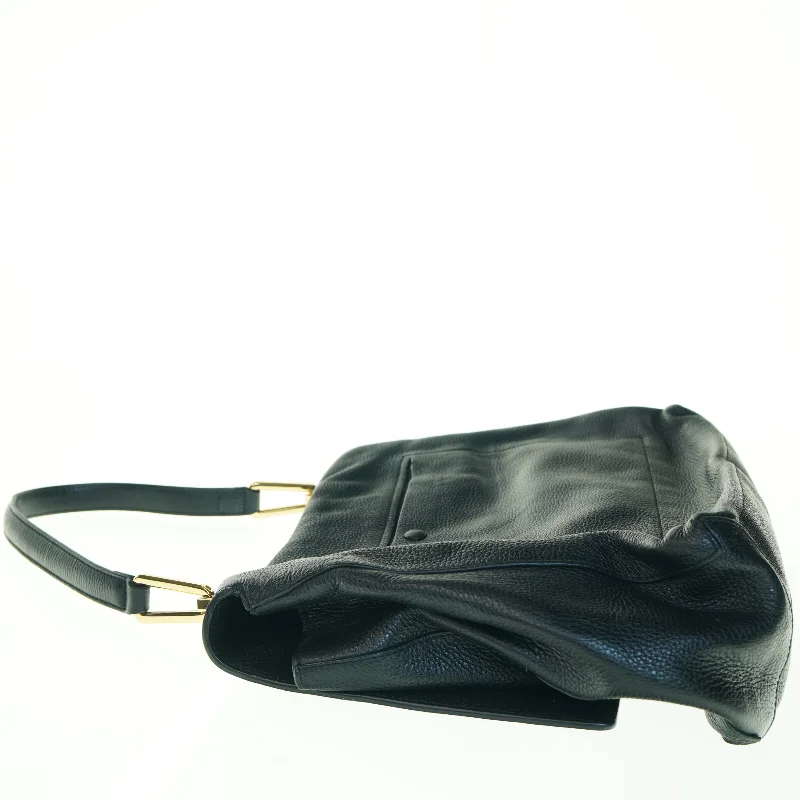 Liya Sort skuldertaske i læder fra Coccinelle (str. 35 x 32 cm)