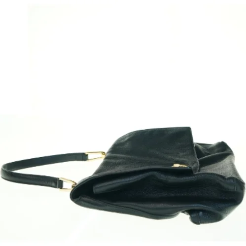 Liya Sort skuldertaske i læder fra Coccinelle (str. 35 x 32 cm)