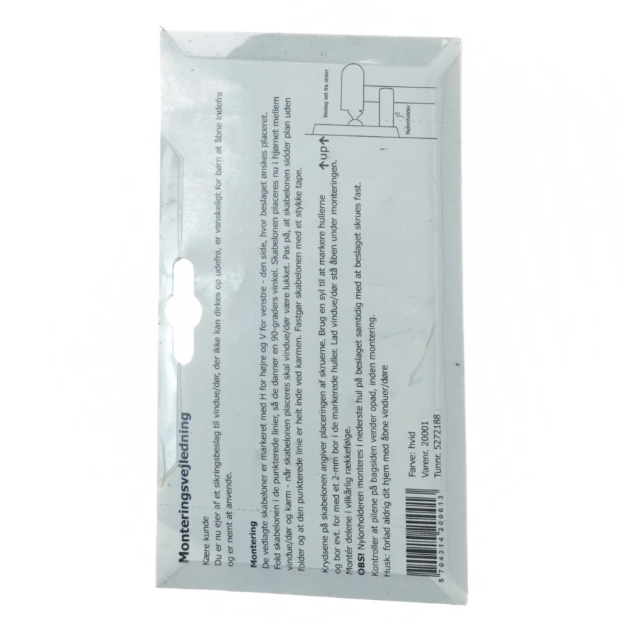 Universalt sikringsbeslag til vinduer og døre