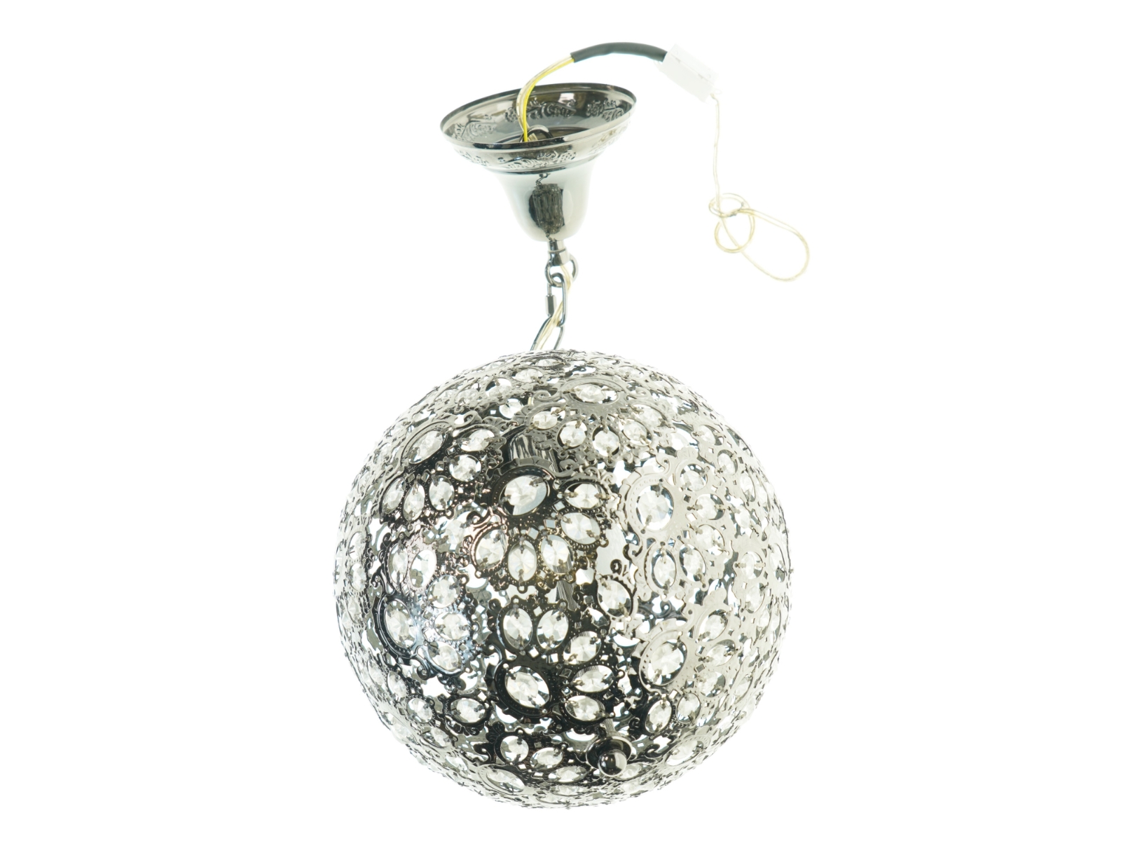 Krystal loftlampe (str. Ø. 30 cm)