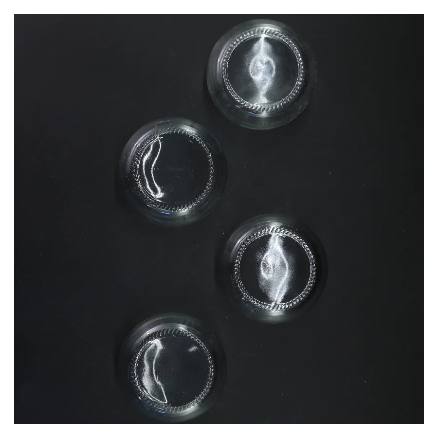 Små glas skåle (str. Ø 8,5x5 cm)