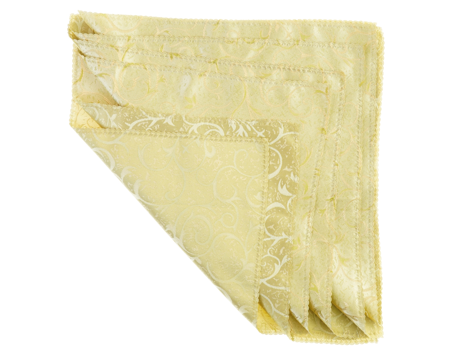 Broderet servietter (str. Cirka 47 x 47 cm)