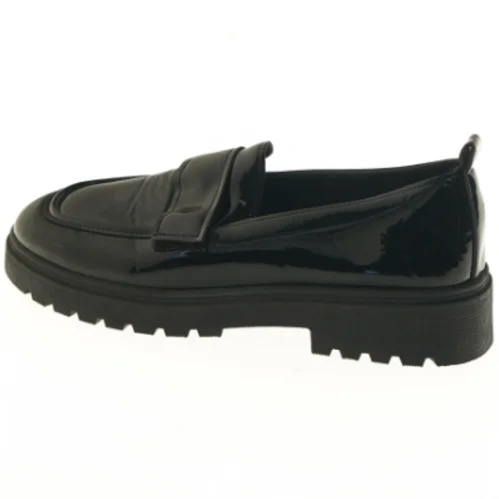 Sorte lak loafers, størrelse 39 