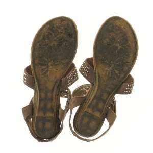 Brune sandaler med sten fra Gina (str. 39 )