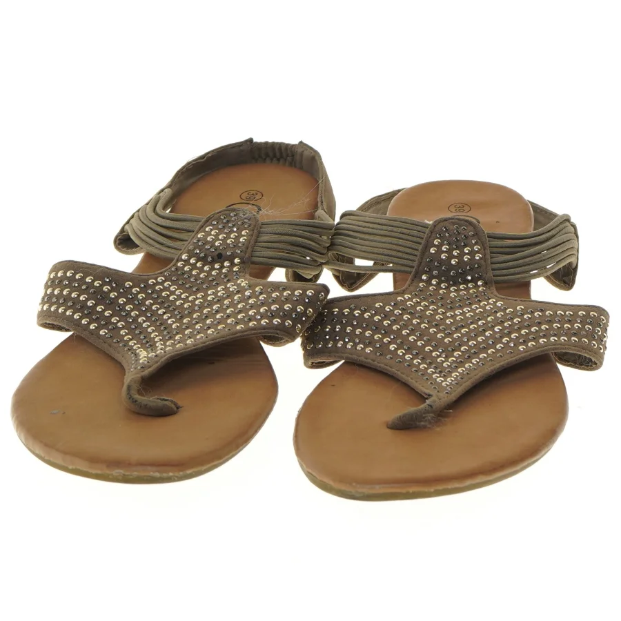 Brune sandaler med sten fra Gina (str. 39 )