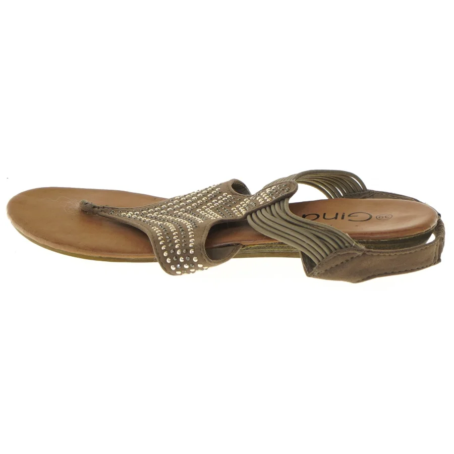 Brune sandaler med sten fra Gina (str. 39 )
