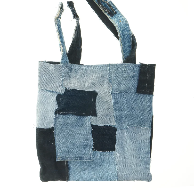 Patchwork denim taske (str. 33x31 cm)