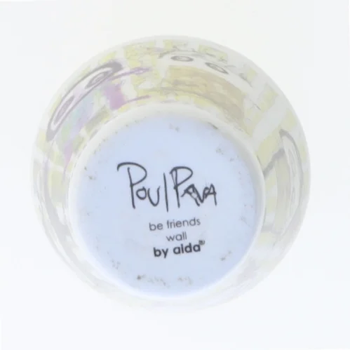 Dekorativt krus med grafik fra Poul Pava (str. Ø 5 cm længde 5 cm)