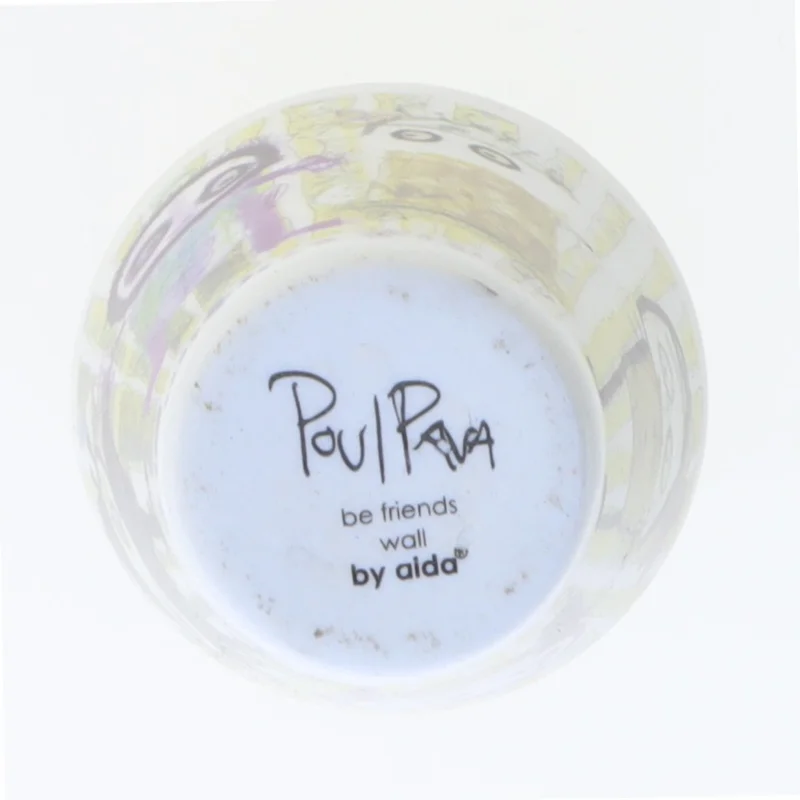 Dekorativt krus med grafik fra Poul Pava (str. Ø 5 cm længde 5 cm)