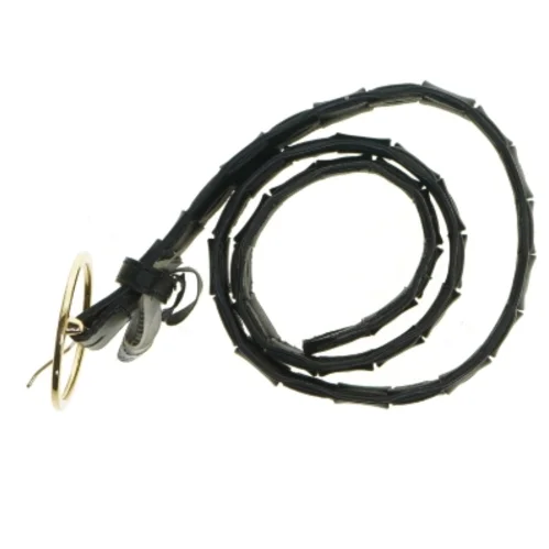 Sort bælte med guldspænde (str. 86 cm)