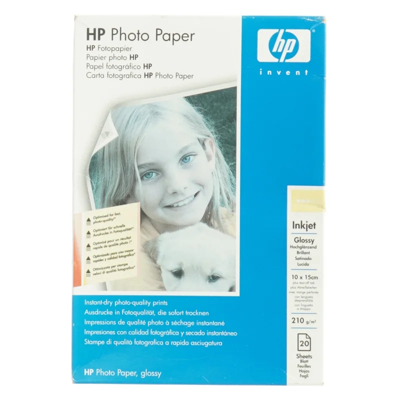 HP Glossy Fotopapir fra Hp (str. 10 x 15 cm)