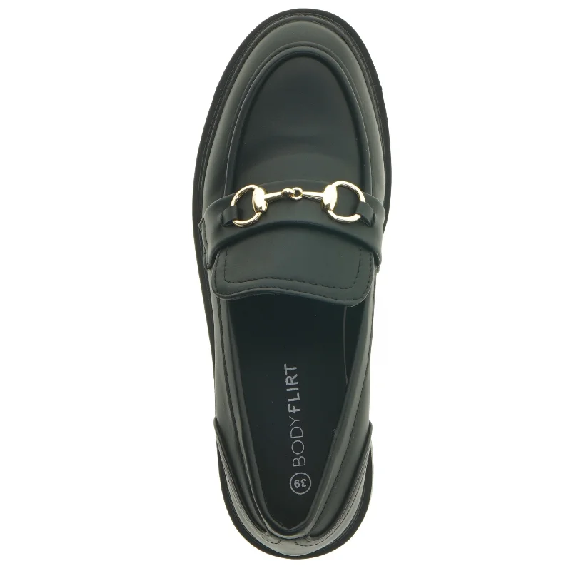 Dame loafers med gulddetaljer fra Body Flirt (str. 39 )