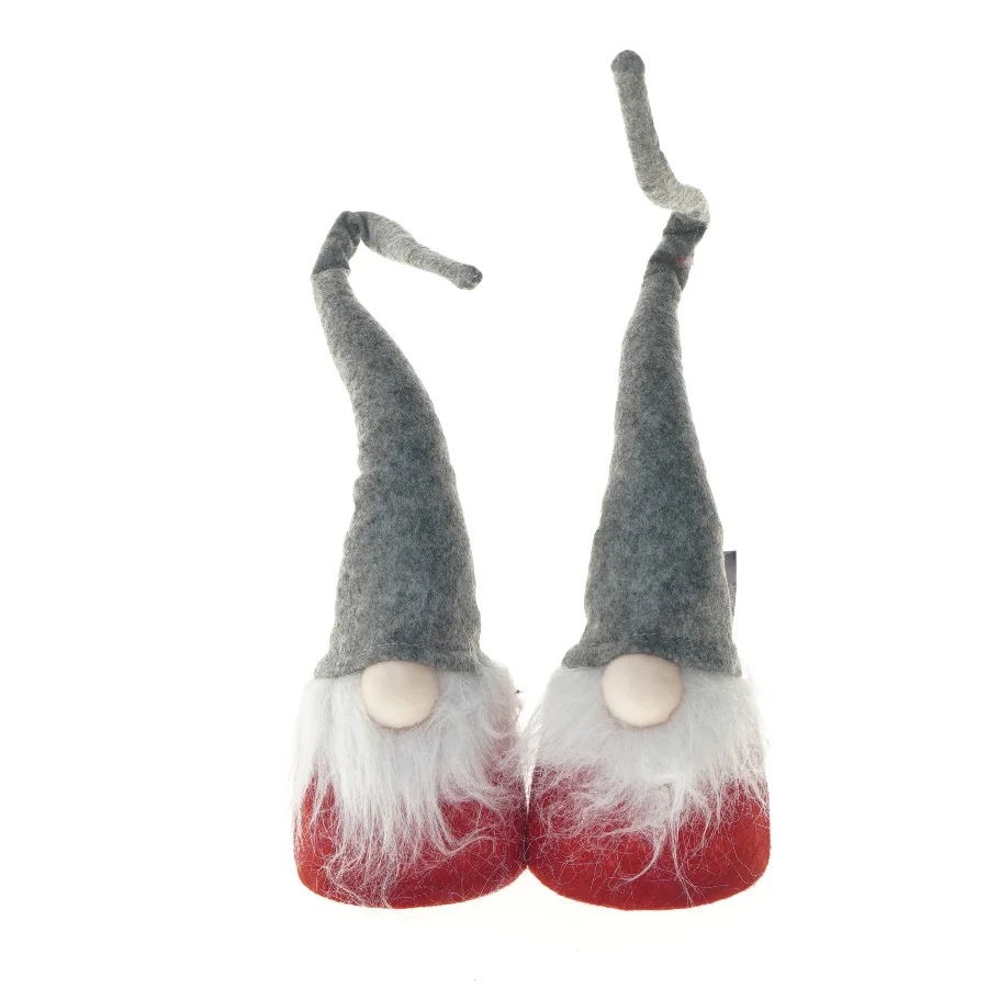 Juledekoration nisser med LED fra Haahr (str. 49 cm)