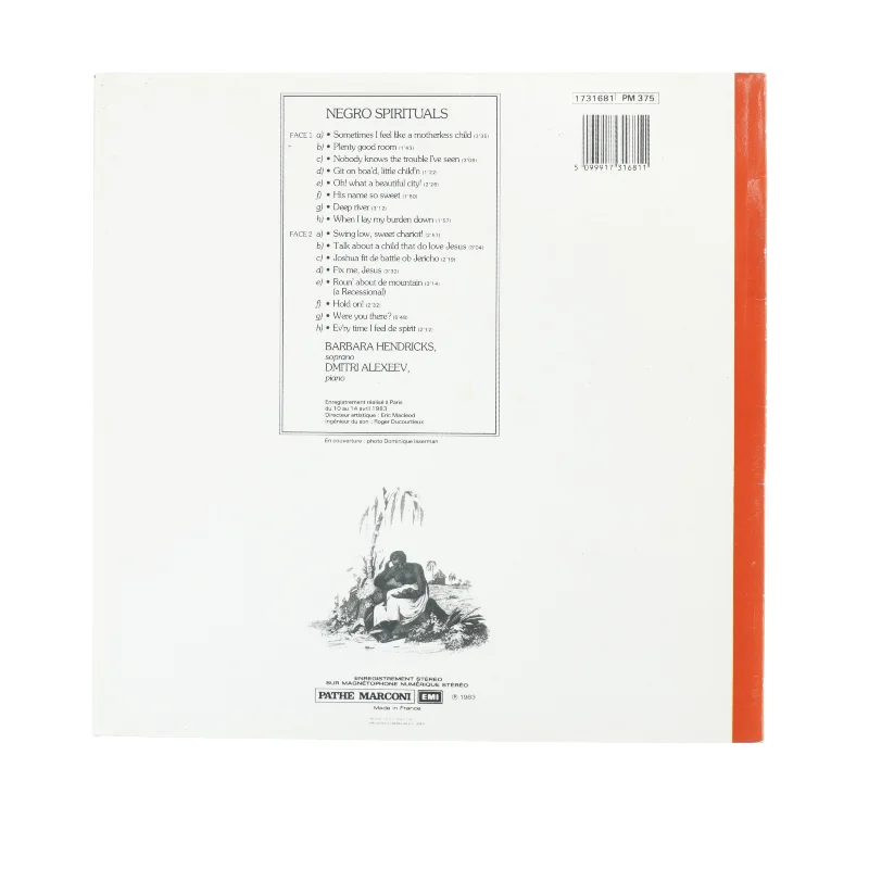 Barbara Hendricks negrospirituals (str. 30 cm)