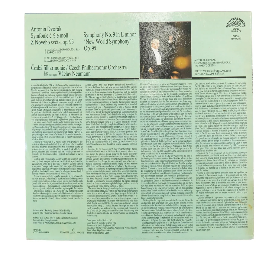 Dvorak New world symphony fra Digital Recording (str. 30 cm)