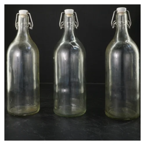 Glasflasker med patentlåg fra IKEA (str. 28x9 cm)