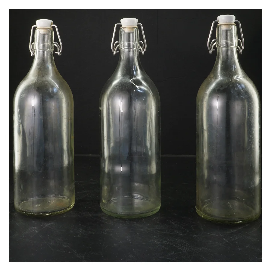 Glasflasker med patentlåg fra IKEA (str. 28x9 cm)