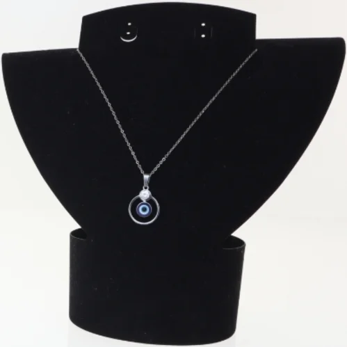 Halskæde med øje (str. Kæde 50 cm vedhæng ø 1,9 cm)