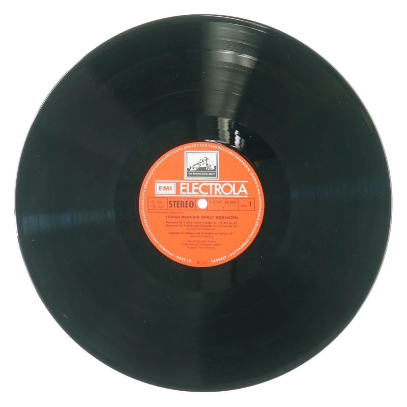 Yehudi Menuhin, spielt er omanzen fra Emi (str. 30 cm)