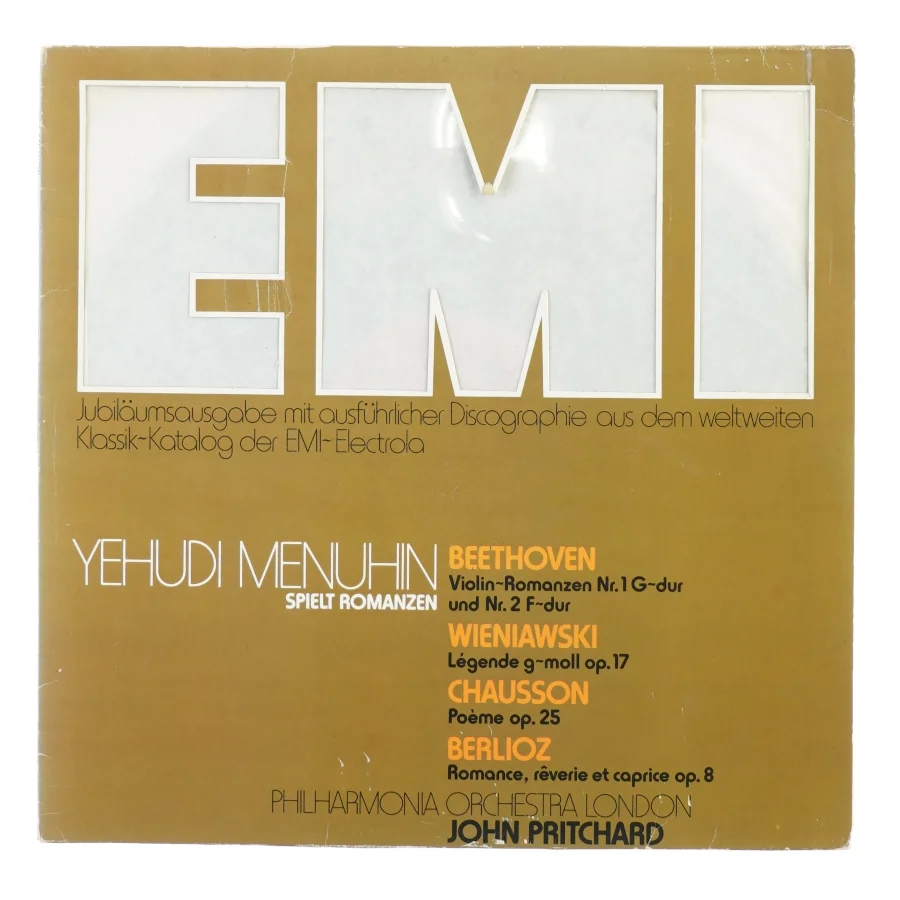 Yehudi Menuhin, spielt er omanzen fra Emi (str. 30 cm)