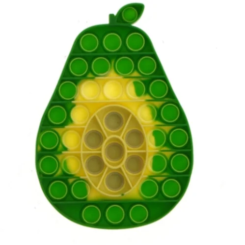 Avocado-formet pop-it legetøj (str. 20x14 cm)