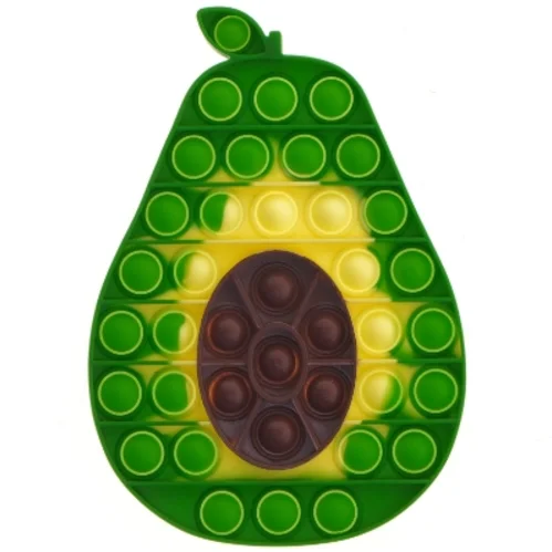Avocado-formet pop-it legetøj (str. 20x14 cm)