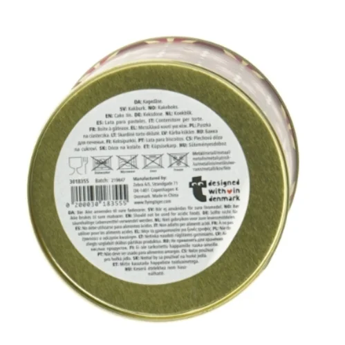 Kagedåse med stjernemønster fra Tiger (str. 11 x 10 cm)