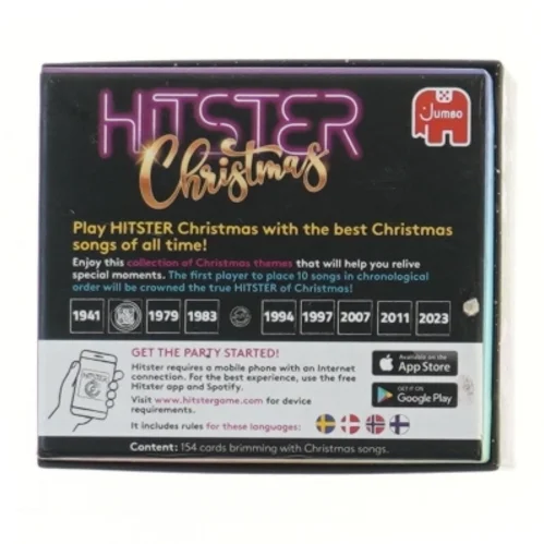 Hitster Christmas udvidelsespakke fra Jumbo (str. 12x10,5x7,5 cm)