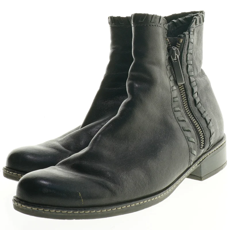 Sorte Gabor læderstøvler (str. 38)