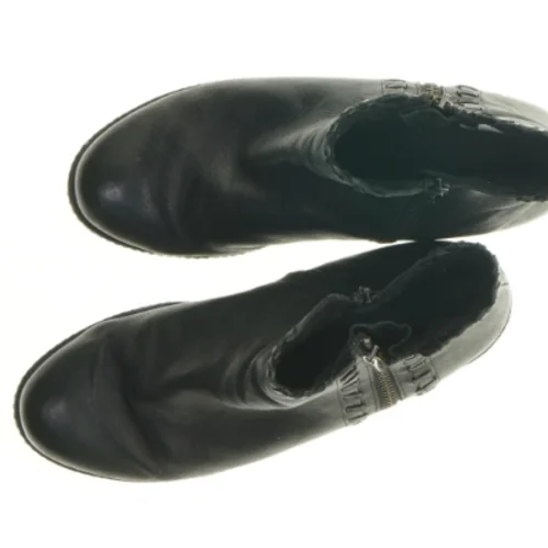 Sorte Gabor læderstøvler (str. 38)